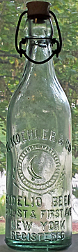 H. KOEHLER & COMPANY FIDELIO BEER EMBOSSED BEER BOTTLE