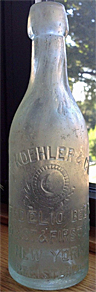 H. KOEHLER & COMPANY FIDELIO BEER EMBOSSED BEER BOTTLE