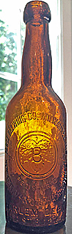 PABST BREWING COMPANY EMBOSSED BEER BOTTLE
