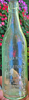 PILSENER BOTTLING ASSOCIATION EMBOSSED BEER BOTTLE