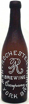 ROCHESTER BREWING COMPANY EMBOSSED BEER BOTTLE