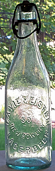 F. A. VIEMEISTER LAGER BEER EMBOSSED BEER BOTTLE