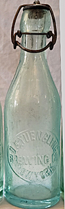 D. G. YUENGLING BREWING COMPANY EMBOSSED BEER BOTTLE