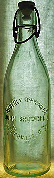 HABERLE BREWING COMPANY EMBOSSED BEER BOTTLE