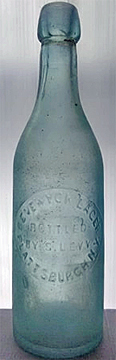 BEVERWYCK LAGER BOTTLED BY S. LEVY EMBOSSED BEER BOTTLE