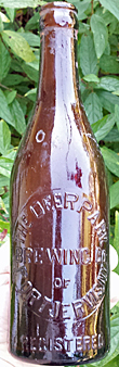 THE DEER PARK BREWING COMPANY EMBOSSED BEER BOTTLE