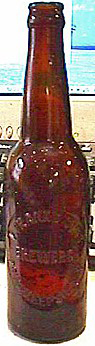 V. FRANK'S SONS BREWERS EMBOSSED BEER BOTTLE