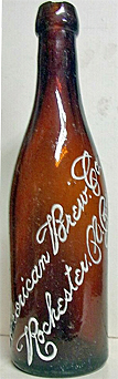 AMERICAN BREWING COMPANY EMBOSSED BEER BOTTLE