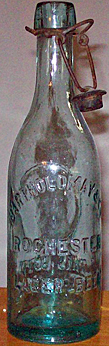 BARTHOLOMAY & COMPANY ROCHESTER LAGER BEER EMBOSSED BEER BOTTLE