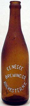 GENESEE BREWING COMPANY EMBOSSED BEER BOTTLE