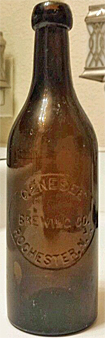 GENESEE BREWING COMPANY EMBOSSED BEER BOTTLE