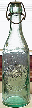 GENESEE BREWING COMPANY EMBOSSED BEER BOTTLE