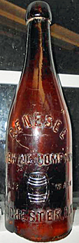 GENESEE BREWING COMPANY EMBOSSED BEER BOTTLE