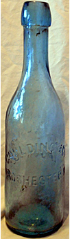 GOULDING & COMPANY EXCELSIOR LAGER BEER EMBOSSED BEER BOTTLE