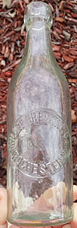 MILLER BREWING COMPANY EMBOSSED BEER BOTTLE