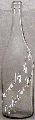 ROCHESTER BREWING COMPANY EMBOSSED BEER BOTTLE