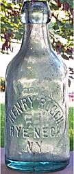 HENRY RUSCH WEISS BIER EMBOSSED BEER BOTTLE