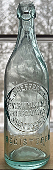 BEVERWYCK LAGER EMBOSSED BEER BOTTLE