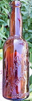 HINCKEL BREWING COMPANY EMBOSSED BEER BOTTLE