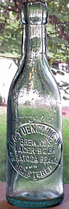 D. G. YUENGLING JR. BREWING COMPANY EMBOSSED BEER BOTTLE