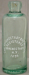 THE SCHENECTADY BREWING COMPANY EMBOSSED BEER BOTTLE