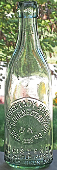 THE SCHENECTADY BREWING COMPANY EMBOSSED BEER BOTTLE