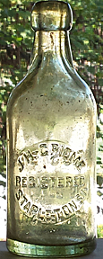 J. H. GRIEME WEISS BIER EMBOSSED BIER BOTTLE