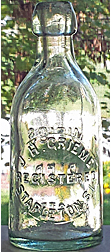 J. H. GRIEME WEISS BIER EMBOSSED BIER BOTTLE