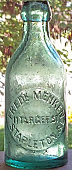 FREDERICK MENKEN WEISS BIER EMBOSSED BEER BOTTLE