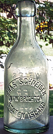 CHARLES SCHNEIDER WEISS BIER EMBOSSED BEER BOTTLE