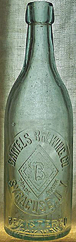 BARTELS BREWING COMPANY EMBOSSED BEER BOTTLE