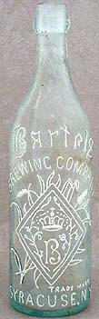 BARTELS BREWING COMPANY EMBOSSED BEER BOTTLE