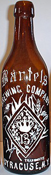 BARTELS BREWING COMPANY EMBOSSED BEER BOTTLE