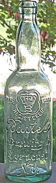 BARTELS BREWING COMPANY EMBOSSED BEER BOTTLE