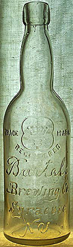 BARTELS BREWING COMPANY EMBOSSED BEER BOTTLE