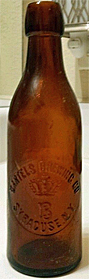 BARTELS BREWING COMPANY EMBOSSED BEER BOTTLE