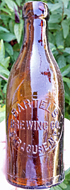 BARTELS BREWING COMPANY EMBOSSED BEER BOTTLE