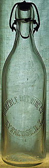 HABERLE BREWING COMPANY EMBOSSED BEER BOTTLE