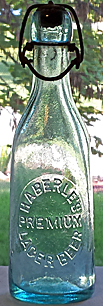 HABERLE'S PREMIUM LAGER BEER EMBOSSED BEER BOTTLE