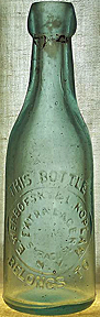 E. WERBOFSKY & L. KOPLAN EXTRA LAGER EMBOSSED BEER BOTTLE