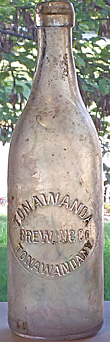 TONAWANDA BREWING COMPANY EMBOSSED BEER BOTTLE