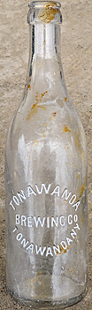 TONAWANDA BREWING COMPANY EMBOSSED BEER BOTTLE