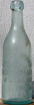 BARTHOLOMAY'S ROCHESTER LAGER EMBOSSED BEER BOTTLE