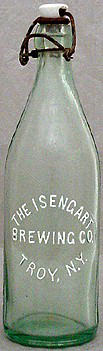 THE ISENGART BREWING COMPANY EMBOSSED BEER BOTTLE