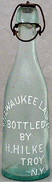 MILWAUKEE LAGER EMBOSSED BEER BOTTLE