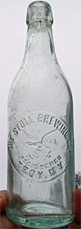 THE STOLL BREWING COMPANY EMBOSSED BEER BOTTLE