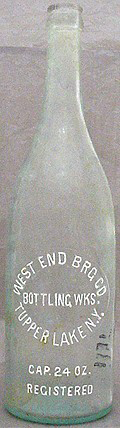 WEST END BREWING COMPANY EMBOSSED BEER BOTTLE