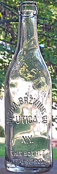 ONEIDA BREWING COMPANY EMBOSSED BEER BOTTLE