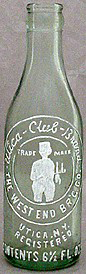 WEST END BREWING COMPANY EMBOSSED BEER BOTTLE