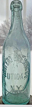 WEST END BREWING COMPANY EMBOSSED BEER BOTTLE